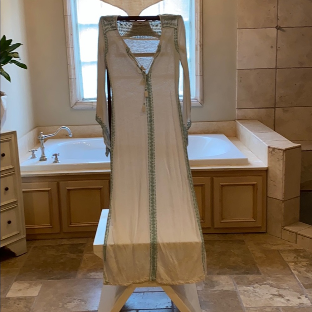 Size S Calypso barely used linen long dress